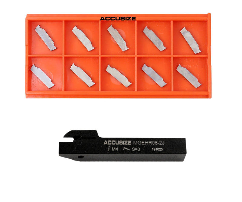 Indexable Cut-off Tool Holders with Carbide Inserts for Steel or Aluminum