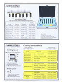 1/4'' Shank 7 Pc Indexable Carbide Turning Tool Set in Fitted Box, 2387-2001