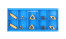2 Pc of Each Kind of Carbide Inserts for Accusize 7ps Indexable Carbide Lathe Turning Tool Sets, CVD Coated and Tin Coated, Total 10 Pieces