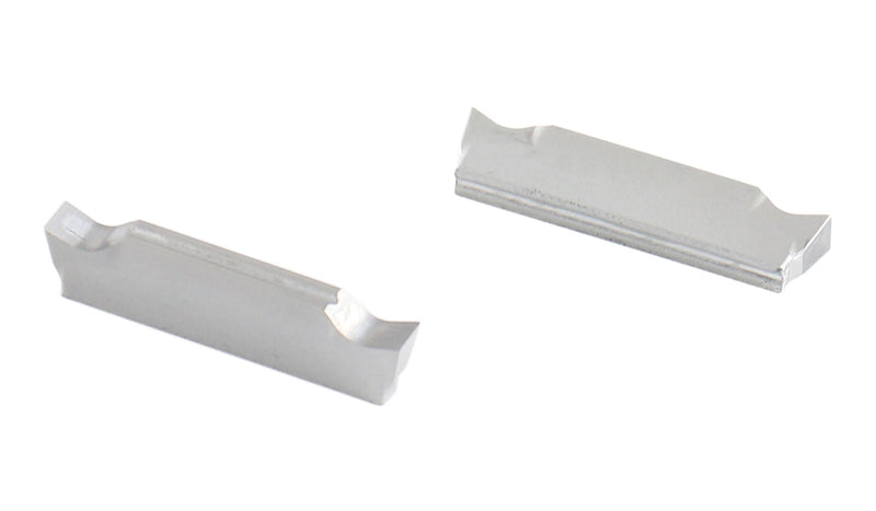 Double End Cut-Off Carbide Inserts for Cutting Aluminum, 10pcs/set