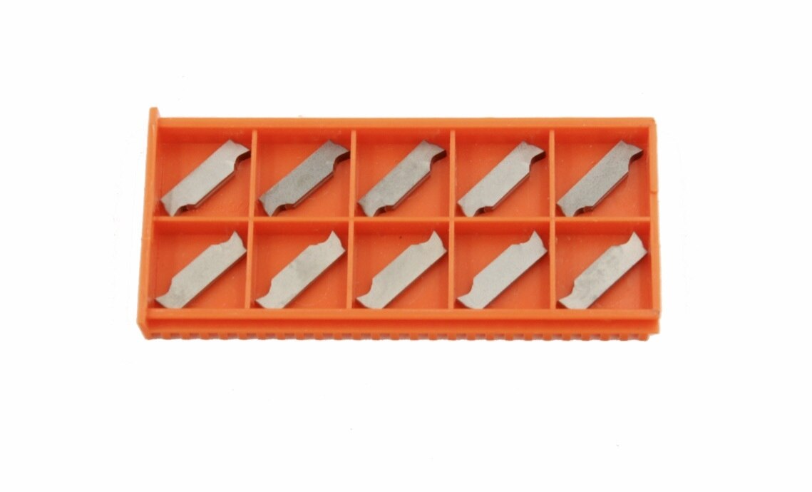 MGGN Double End Cut-Off Carbide Inserts for Cutting Aluminum, 10pcs/set