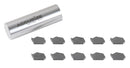 Self-Lock Carbide Cut-off GTN Carbide Inserts, 0 Degree Angle, for Cutting Steel, Aluminum or Stainless Steel 10Pcs/Set