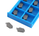 Self-Lock Carbide Cut-off GTN Carbide Inserts, 0 Degree Angle, for Cutting Steel, Aluminum or Stainless Steel 10Pcs/Set