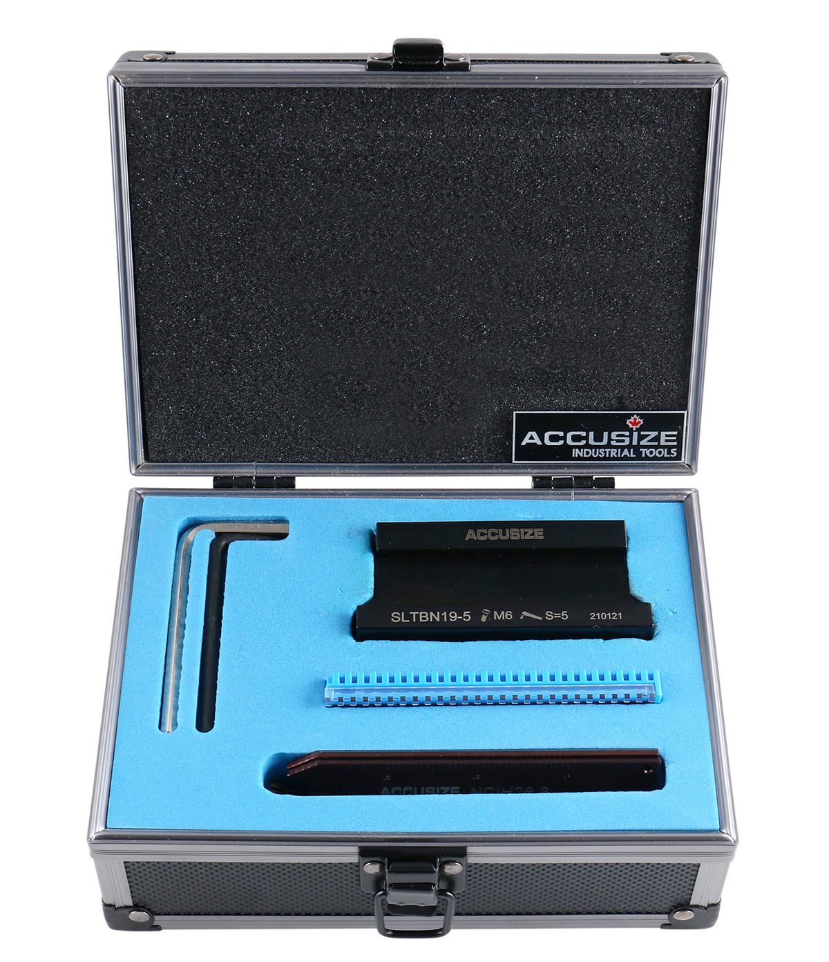 3/4'' Self-Lock Block Sltbn19-5 with 5 Pcs Gtn-3 Inserts, 5 Pcs Gtn-4 Inserts, Blade Ncih26-3 and Blade Nich26-4, 2410-0013