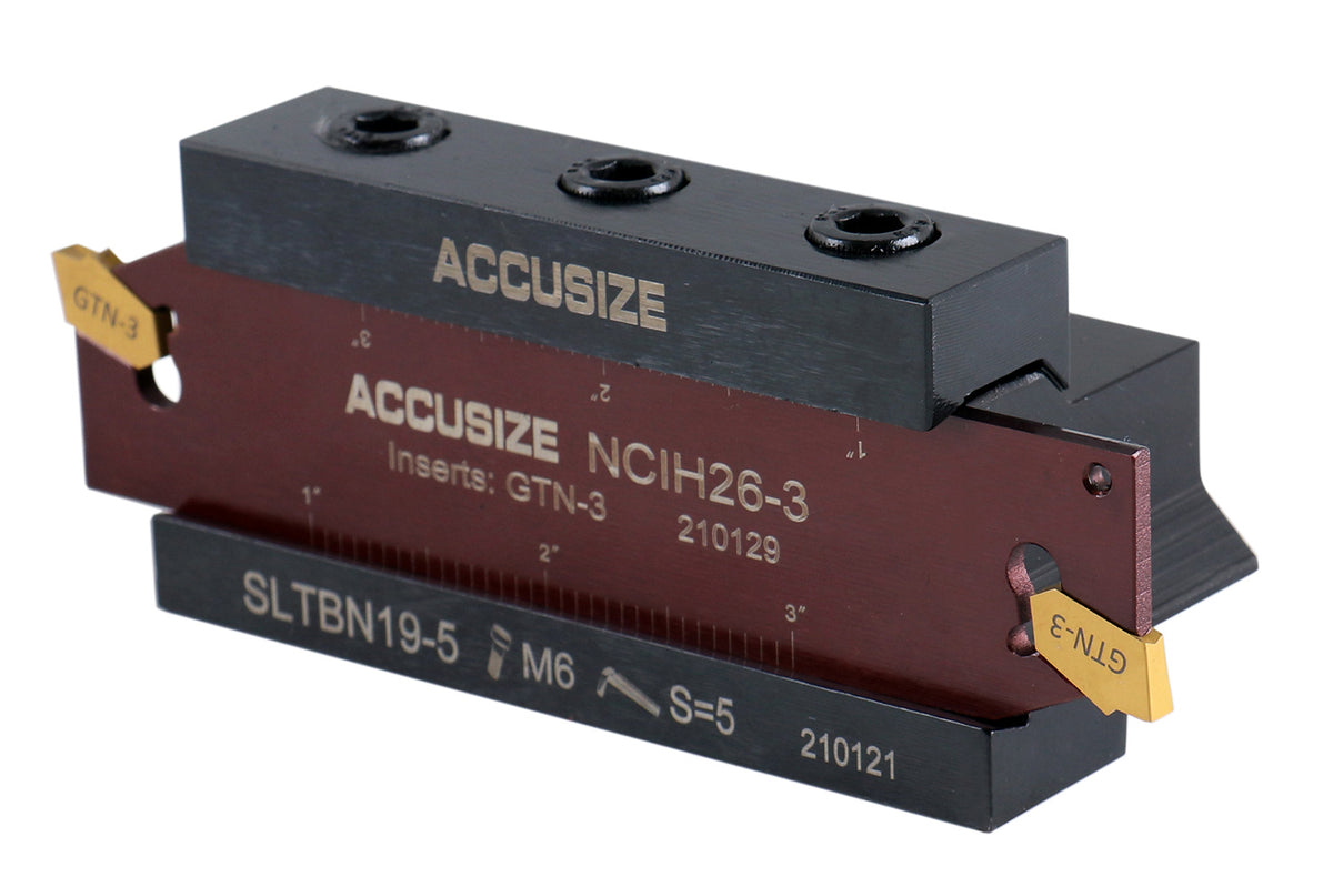 3/4'' Self-Lock Block Sltbn19-5 with 5 Pcs Gtn-3 Inserts, 5 Pcs Gtn-4 Inserts, Blade Ncih26-3 and Blade Nich26-4, 2410-0013