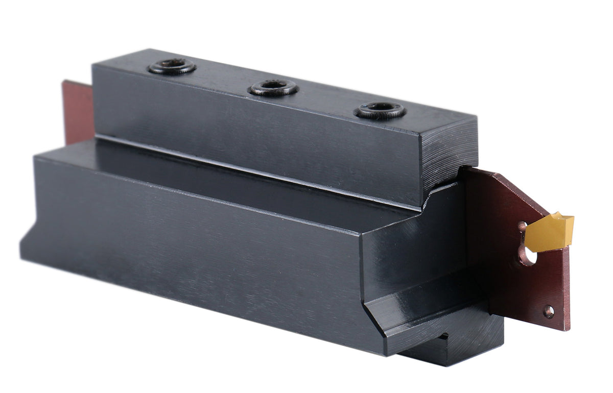 1'' Self-Lock Block Sltbn25.4-6 with 10 Pcs Gtn-3 Carbide Inserts and 1 Pc 0.120'' Width Ncih32-3 Blade, 2410-1010