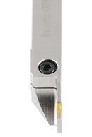 3/8'' by 1/2'' Heavy Duty Indexable Grooving/Parting Holder with a Gtn-2 Tin Coated Carbide Insert, 2415-5022