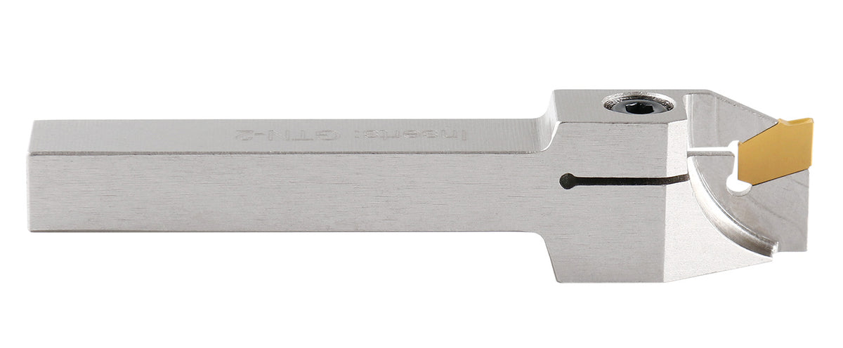 3/8'' by 1/2'' Heavy Duty Indexable Grooving/Parting Holder with a Gtn-2 Tin Coated Carbide Insert, 2415-5022