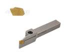 Porte-rainures et coupures indexables robustes avec embouts GTN extra 10 enrobés en carbure étN, 3/8", 1/2', 3/4", & 1", main droite