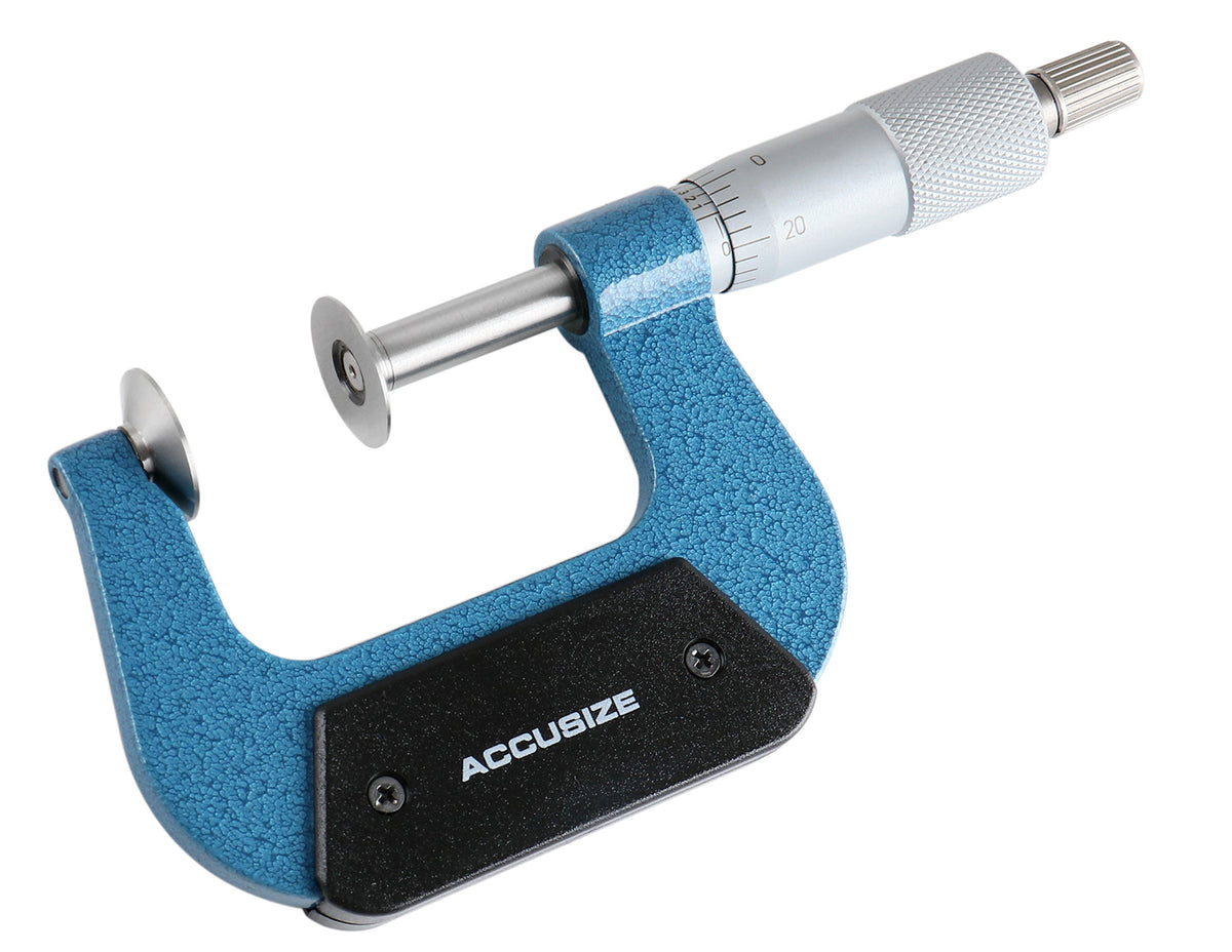 1-2'' Range x 0.0001'' Resolution Disc Type Micrometer in Fitted Box, 2502-2001