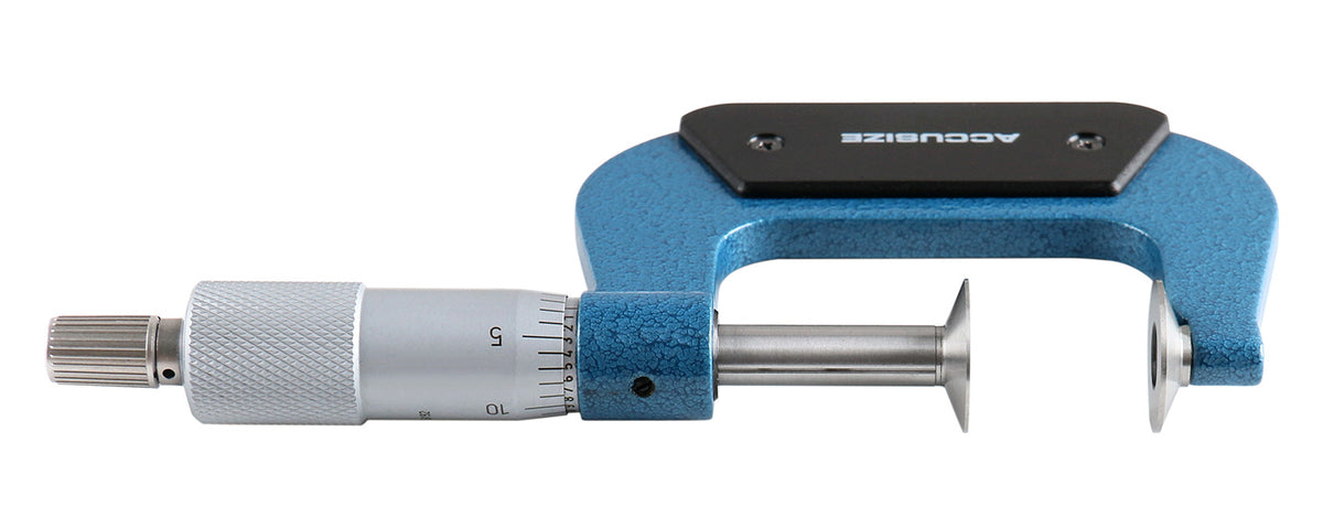 1-2'' Range x 0.0001'' Resolution Disc Type Micrometer in Fitted Box, 2502-2001