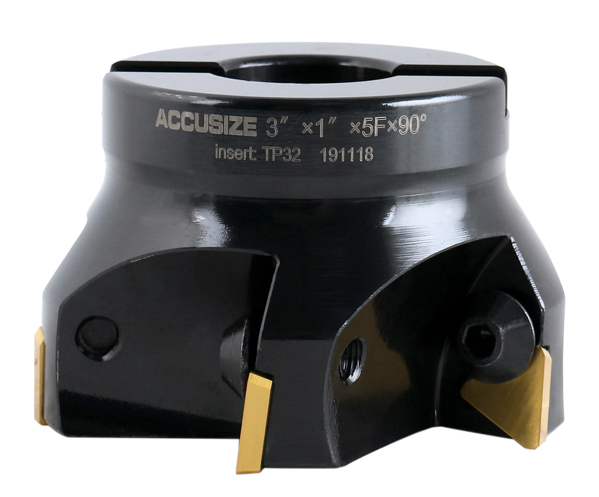 3 inch Indexable Face Milling Cutter 90 Degree, Positive Rake with Tpg322, 2508-0018