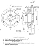 Plaque arrière filetée semi-finie 5 po pour mandrin de tour à dos uni