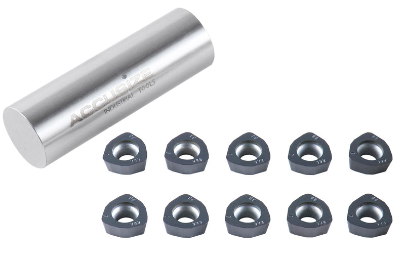 WPGT Carbide Inserts, TiALN Coated, for 0028-serial High Feed Face Mill & End Mills, 10pcs/package