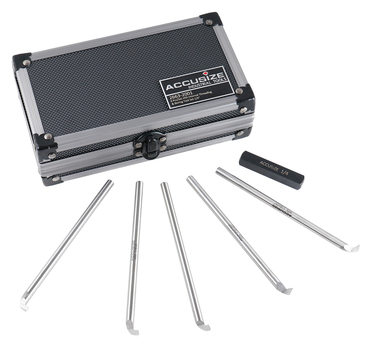 1/4'' 6 Pcs Hss Internal Threading and Boring Tool Sets, 2663-2001