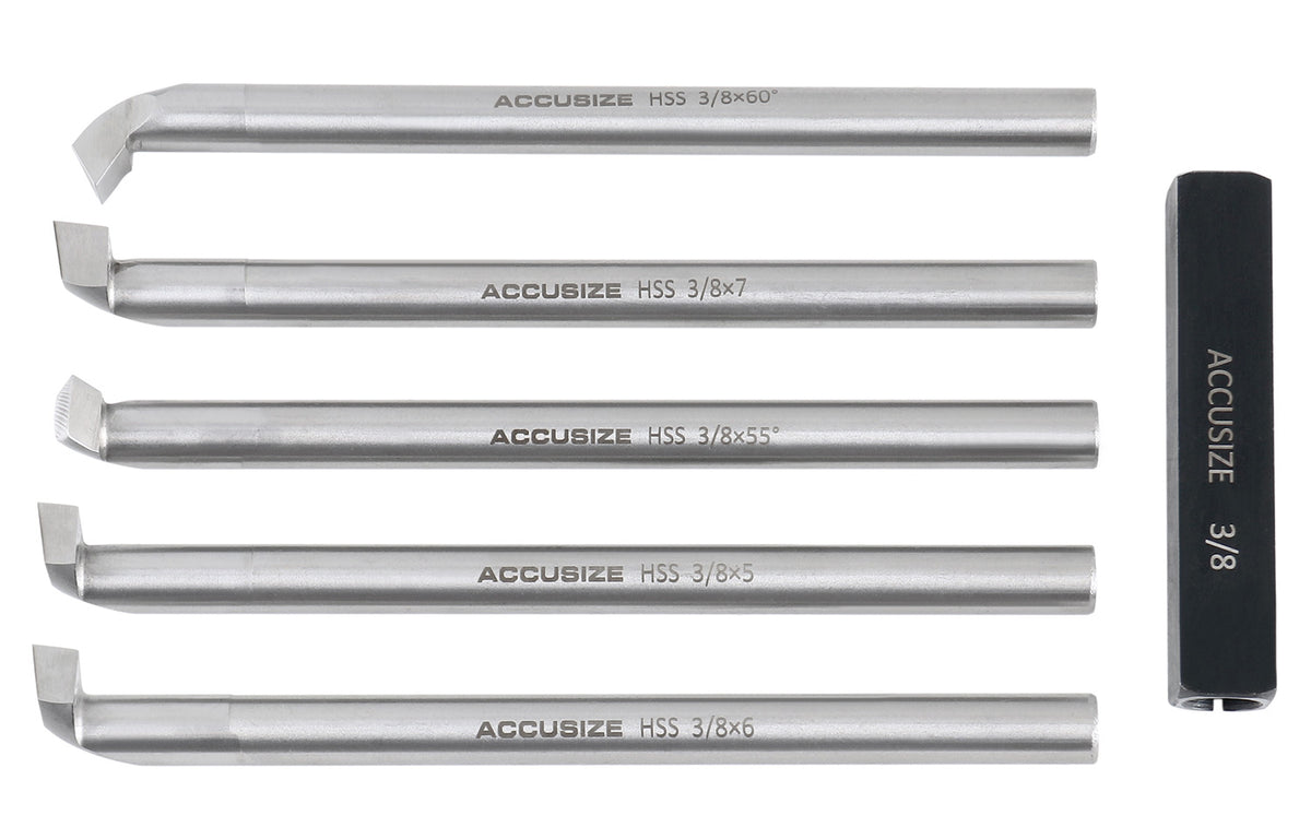 3/8 inch 6 Pc H.S.S. Internal Threading and Boring Tool Set, 2663-2003