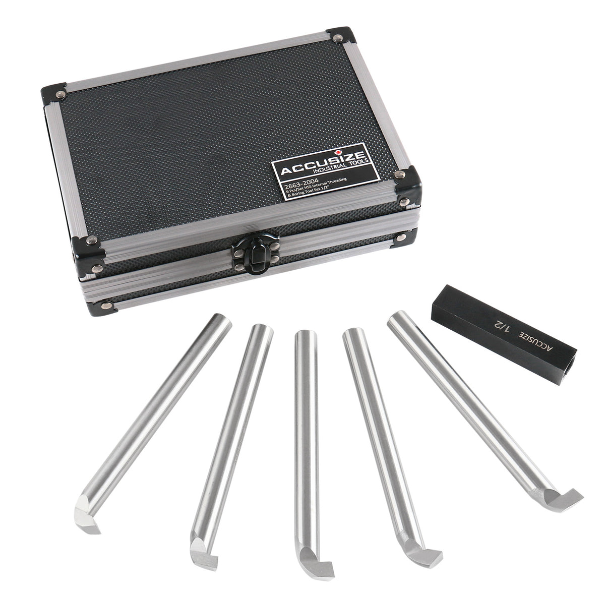1/2 inch 6 pc H.S.S. Internal Threading and Boring Tool Sets, 2663-2004