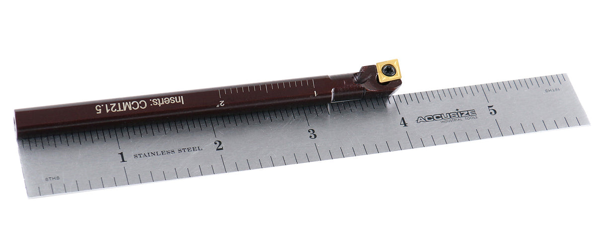 5/16'' by 4.000'' Oal, Rh Sclcr Coolant Through Indexable Boring Bar with Ccmt 21.5 Carbide Inserts, 2800-0034