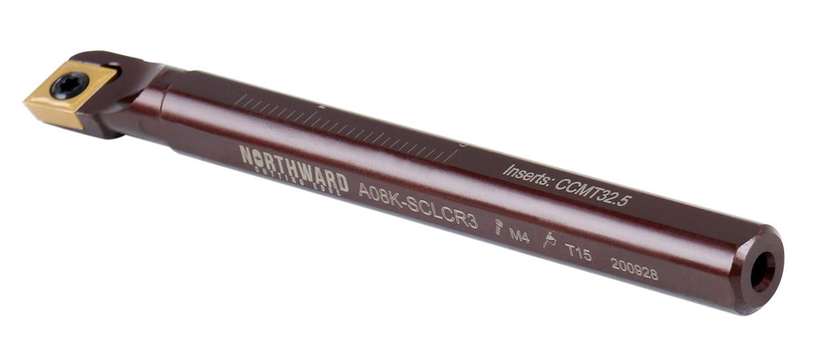 RH SCLCR Coolant Through Indexable Boring Bars with CCMT Inserts