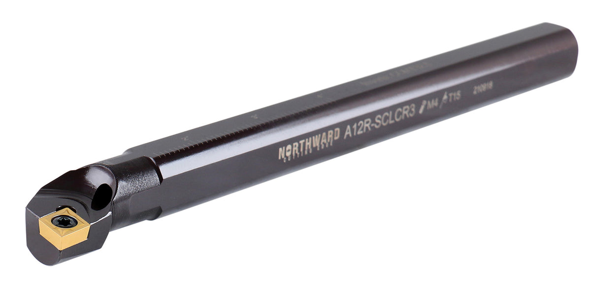 3/4'' Shank by 7.98'' Oal Right Hand Sclcr Coolant Through Indexable Boring Bar with 1 Ccmt Carbide Insert, 2800-0038