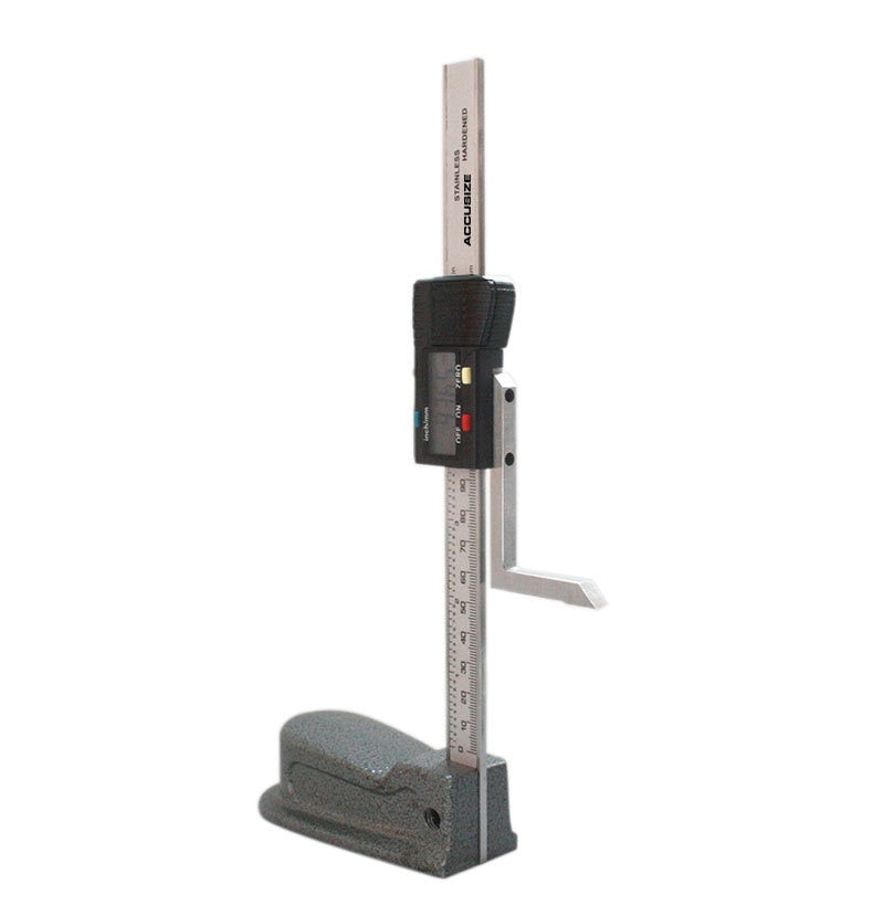 0-6" x 0.001" / 0-150 x 0.01 mm Electronic Digital Height Gauge, 0.0005" Resolution, #0281-0115