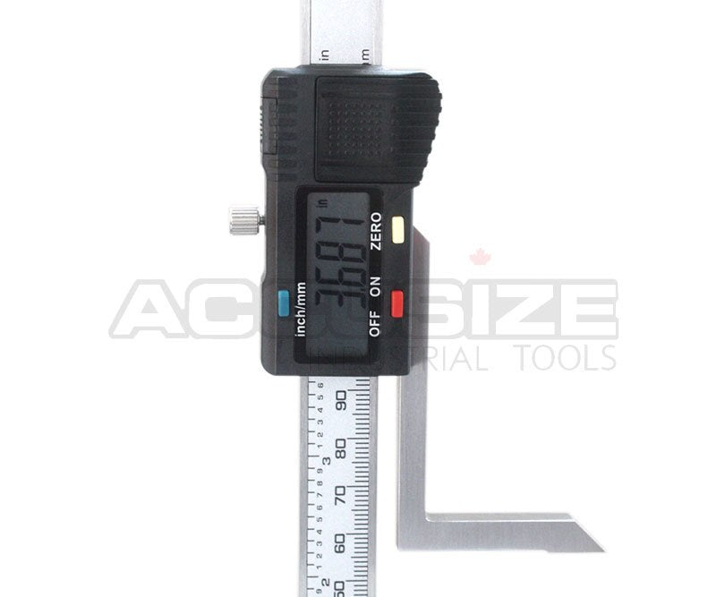 0-6" x 0.001" / 0-150 x 0.01 mm Electronic Digital Height Gauge, 0.0005" Resolution, #0281-0115