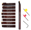 1" 9 Pieces/Set, Indexable Carbide Turning Tools and Boring Bar,  2988-0001