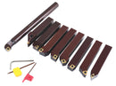 1" 9 Pieces/Set, Indexable Carbide Turning Tools and Boring Bar,  2988-0001
