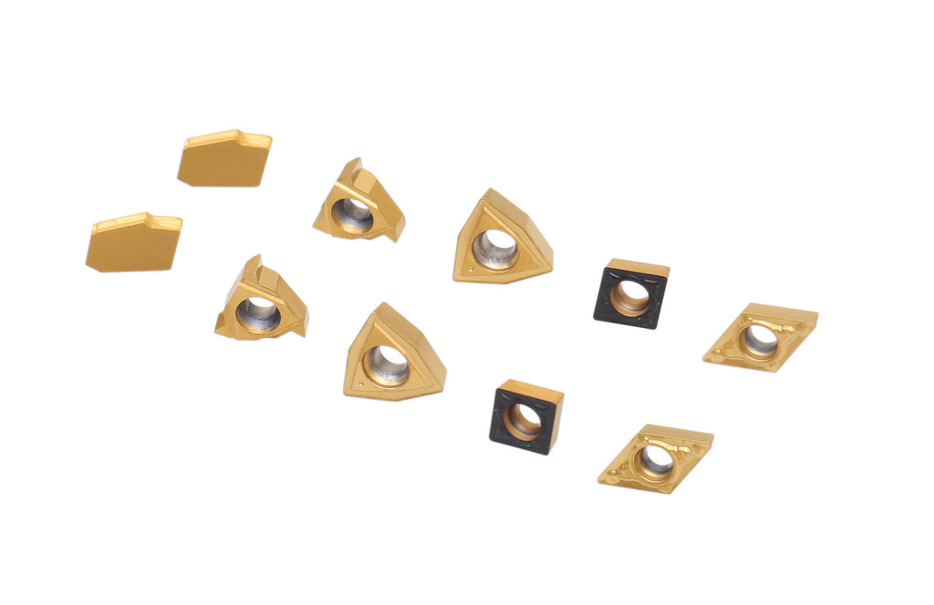 2 Pc of Each Style of Carbide Inserts for 9-Pc Indexable Carbide Turni