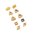 Accusize Industrial Tools 2 Pc of Each Kind of Carbide Inserts for 2988-0012, CVD Coated and Tin Coated, Total 10 Pieces, 2988-0012Inserts