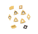 Accusize Industrial Tools 2 Pc of Each Kind of Carbide Inserts for 2988-0012, CVD Coated and Tin Coated, Total 10 Pieces, 2988-0012Inserts