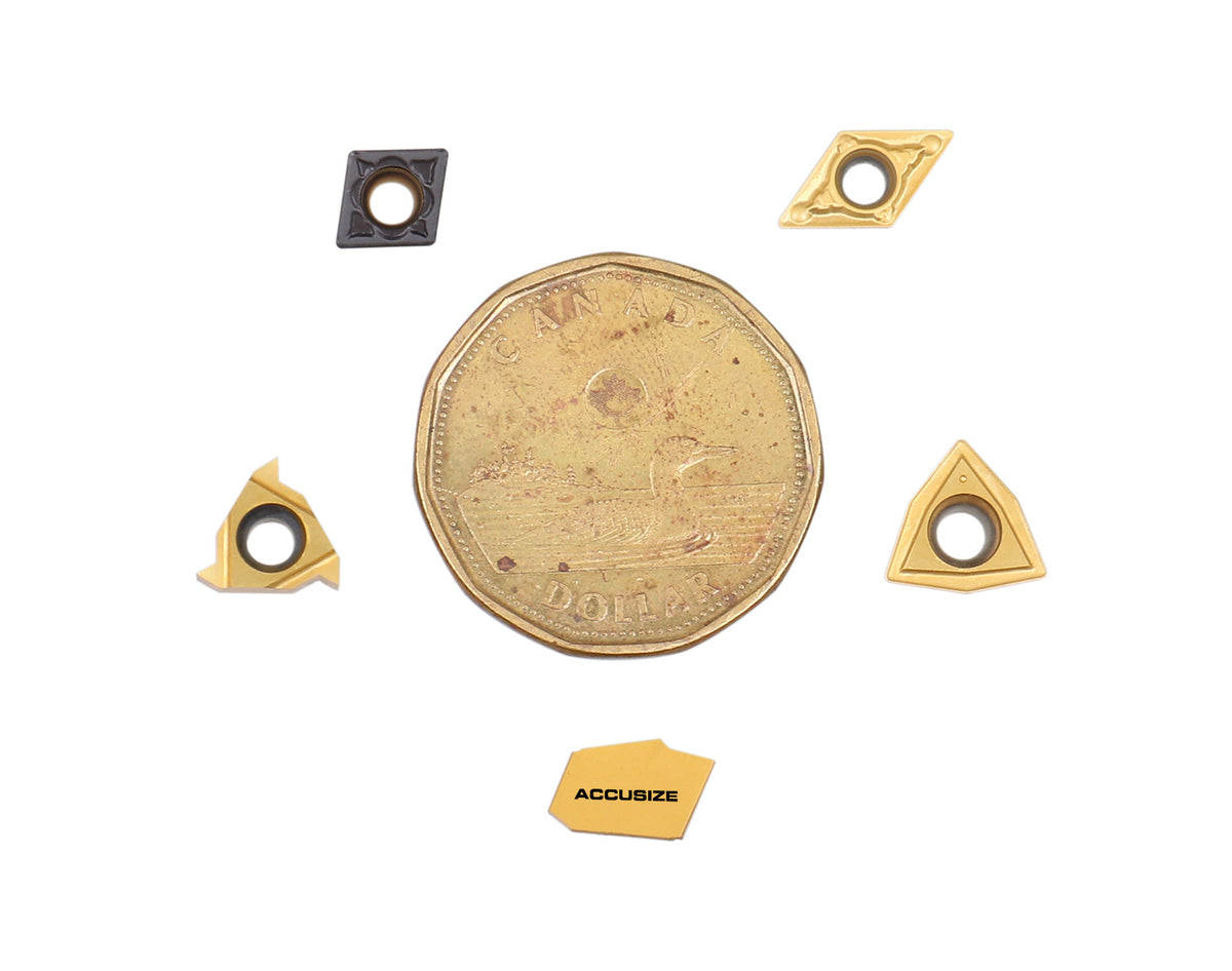 Accusize Industrial Tools 2 Pc of Each Kind of Carbide Inserts for 2988-0012, CVD Coated and Tin Coated, Total 10 Pieces, 2988-0012Inserts