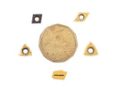 Accusize Industrial Tools 2 Pc of Each Kind of Carbide Inserts for 2988-0012, CVD Coated and Tin Coated, Total 10 Pieces, 2988-0012Inserts