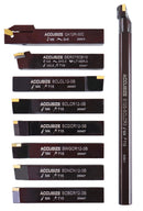 3/4" 9 Pieces/Set, Indexable Carbide Turning Tools and Boring Bar, 2988-0034