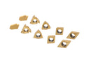 Accusize Industrial Tools 2 Pc of Each Kind of Carbide Inserts for 2988-0034, CVD Coated and Tin Coated, Total 10 Pieces, 2988-0034Inserts
