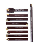 3/8" 9 pièces/jeu, outils de tournage en carbure indexables et barre d'alésage, 2988-0038