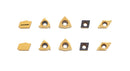 Accusize Industrial Tools 2 Pc of Each Kind of Carbide Inserts for 2988-0038, CVD Coated and Tin Coated, Total 10 Pieces, 2988-0038Inserts