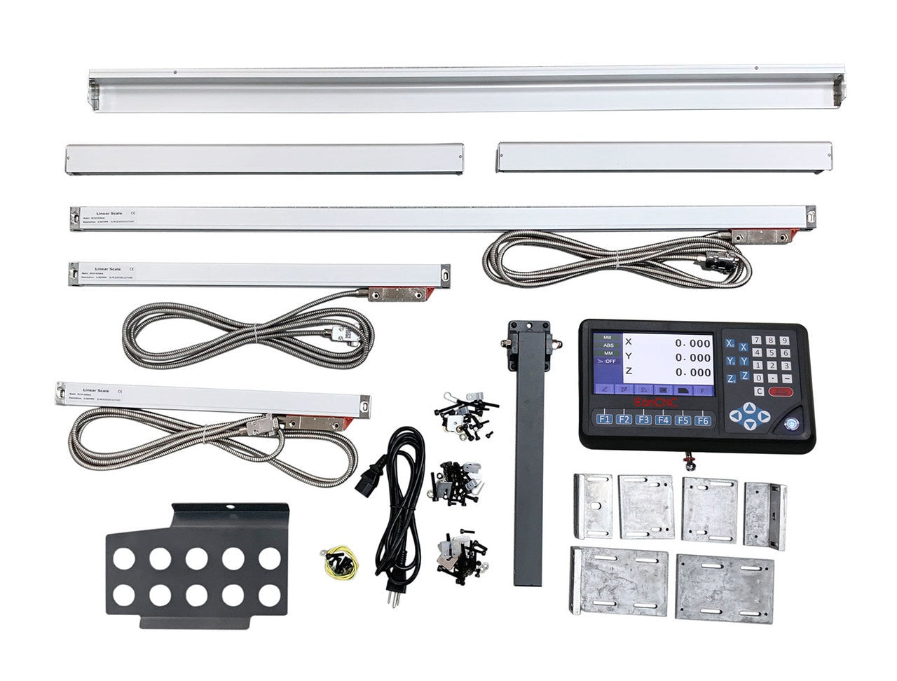 3-Axis Digital Read Out DRO Glass Scale Kit for Milling Machine on Kne