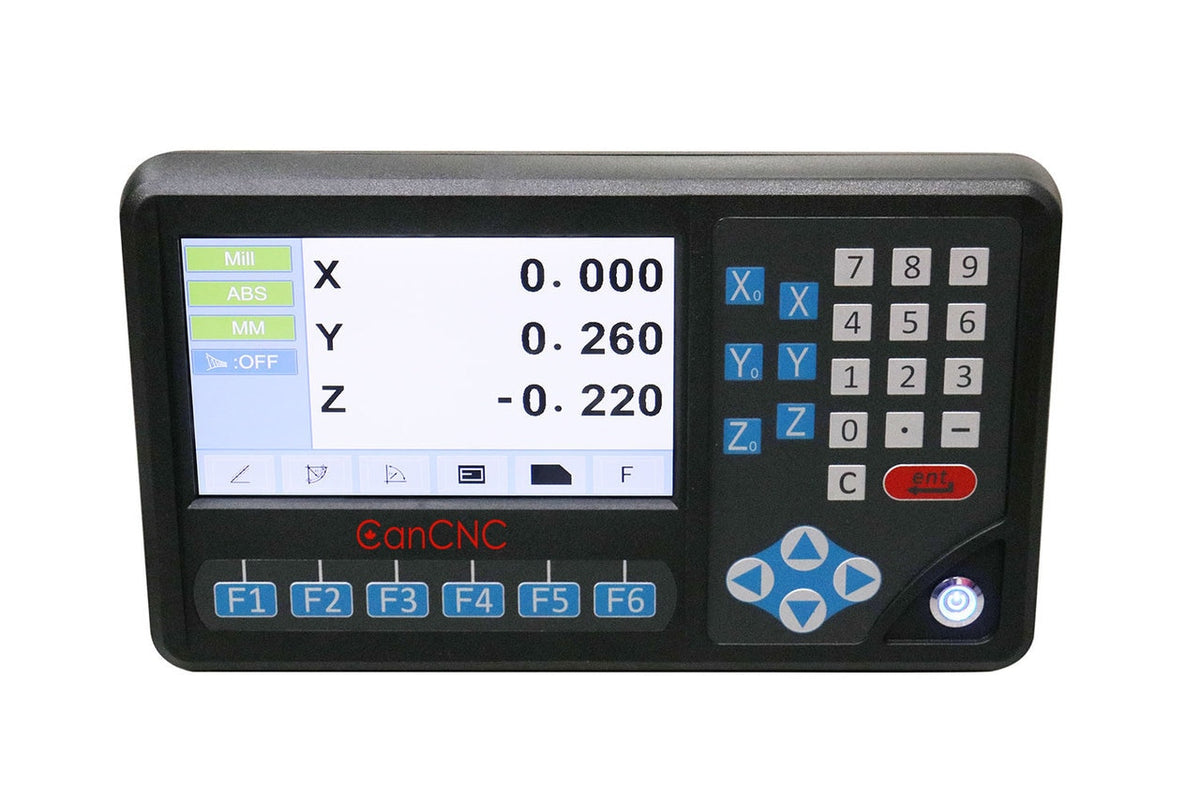 3-Axis Digital Read Out DRO Glass Scale Kit for Milling Machine on Knee (X, Y, Z)