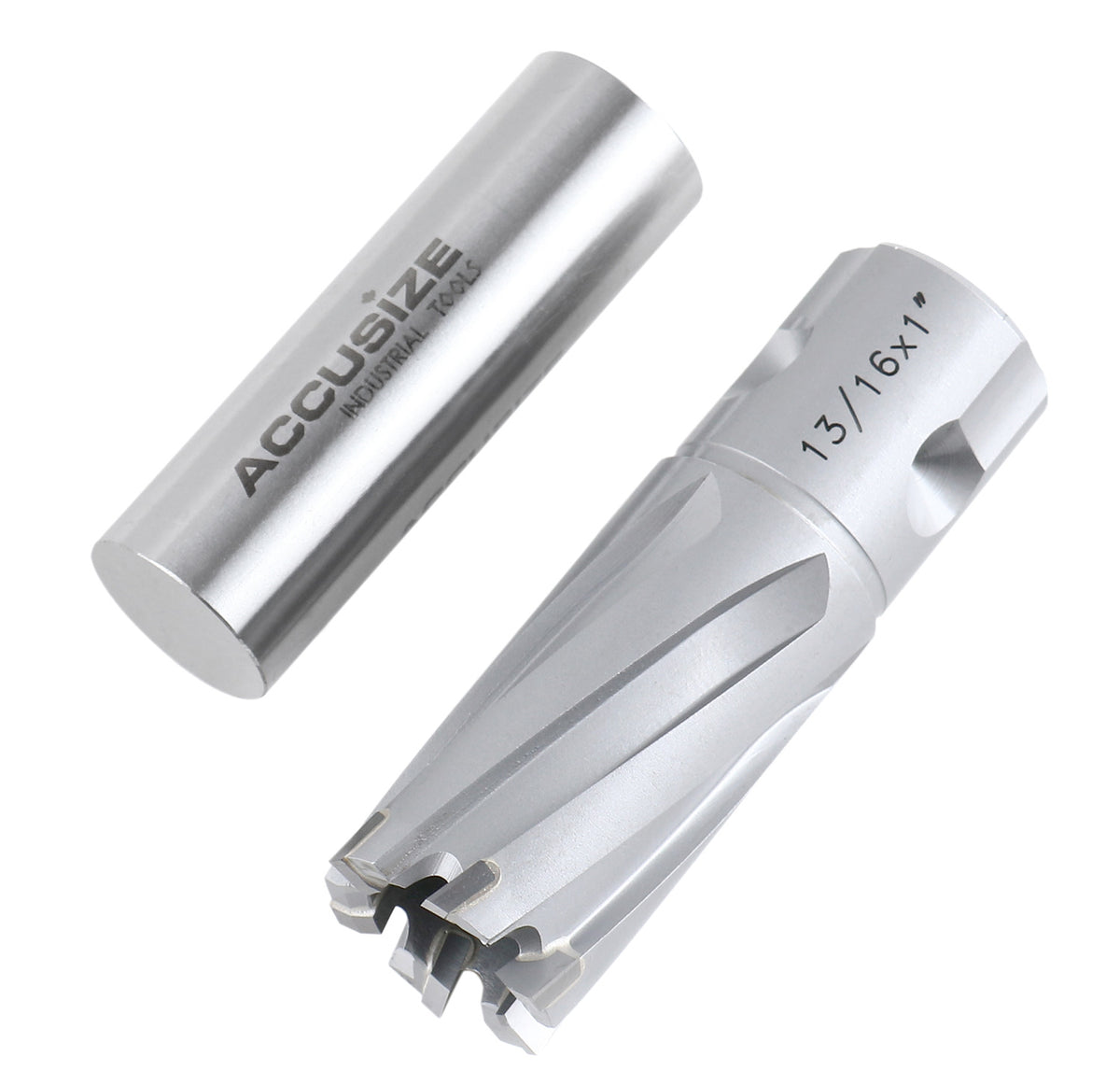 13/16'' by 1'' Cutting Depth Carbide Tipped Annular Cutter with One-Touch Shank, CBN Ground, Ansi Standard, 3080-2018