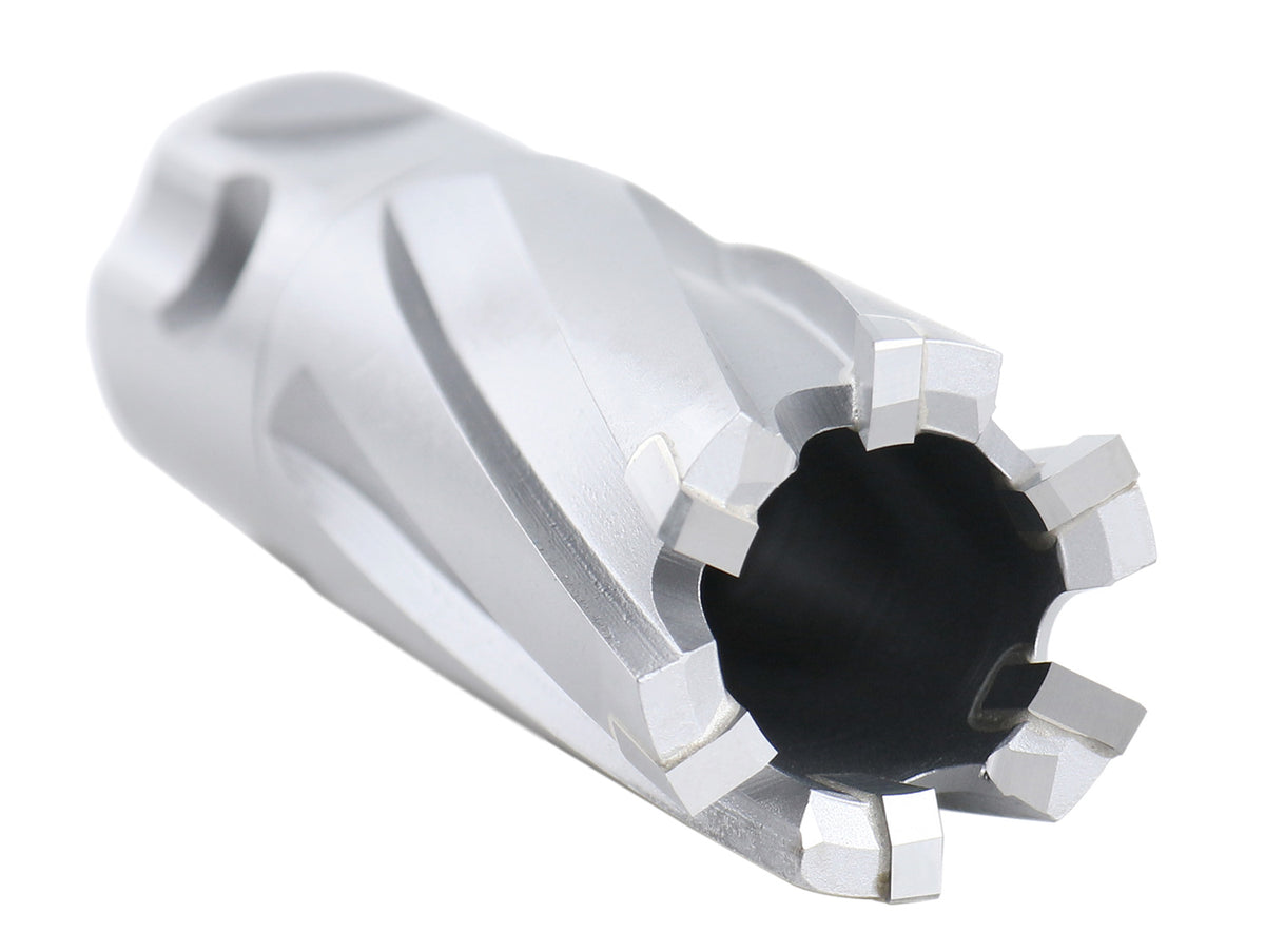 13/16'' by 1'' Cutting Depth Carbide Tipped Annular Cutter with One-Touch Shank, CBN Ground, Ansi Standard, 3080-2018