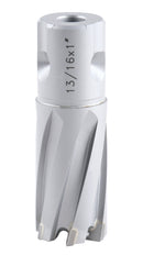 13/16'' by 1'' Cutting Depth Carbide Tipped Annular Cutter with One-Touch Shank, CBN Ground, Ansi Standard, 3080-2018