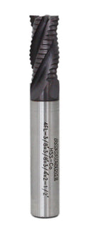Standard Tooth, TiAlN Coated, M42-8% Cobalt Roughing End Mills