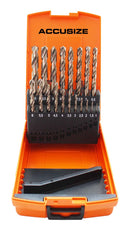 M35 HSS+5% Cobalt Metric Drill Set, 1 to 10mm by 0.5mm, 135 deg split point,