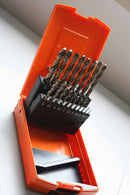 M35 HSS+5% Cobalt Metric Drill Set, 1 to 10mm by 0.5mm, 135 deg split point,
