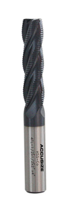 Standard Tooth, TiAlN Coated, M42-8% Cobalt Roughing End Mills