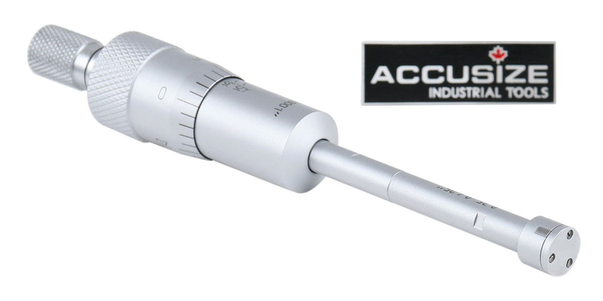 Three -Point Internal Micrometers, Ratchet Stop
