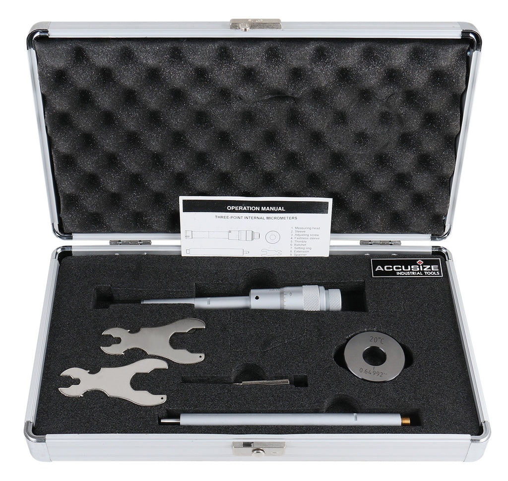 Micrometer Rachet Three -Point Internal Micrometers, Ratchet Stop