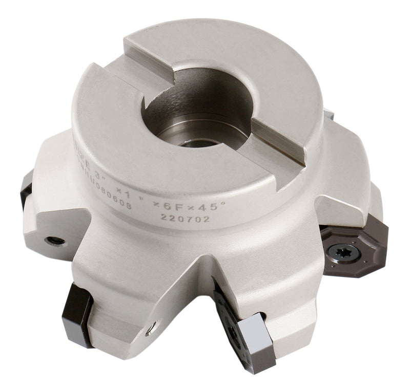 45 Degree Indexable Face Mill for Octagonal Double Side 16 Cutting Edge Insert, with Onhu0800608 Insert, 3300-1629