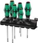 Wera 334/6 Jeu de tournevis à rack Kraftform Plus Lasertip et rack